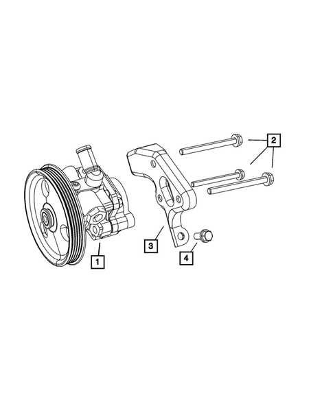 Power Steering Pump and Reservoir for 2010 Chrysler PT Cruiser #0