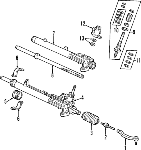 Steering Gear & Linkage for 2001 Honda CR-V #1