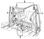 F4TZ15611B08D - Electrical: Retractor Assembly for Ford: F-150, F-250, F-350, F-Super Duty Image