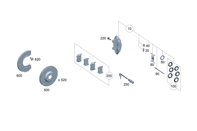 4211502 - : Disk Brake Pad for Mercedes-Benz Image