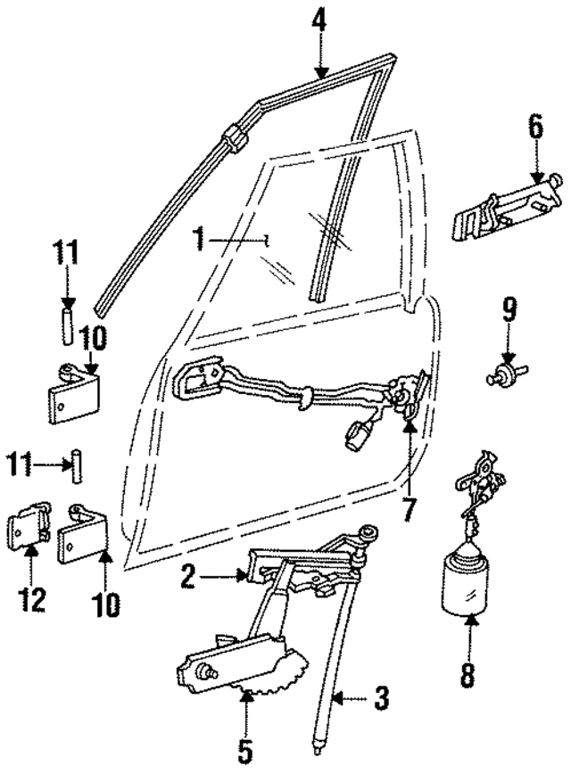4280569 - Body: Glass for Mopar Image