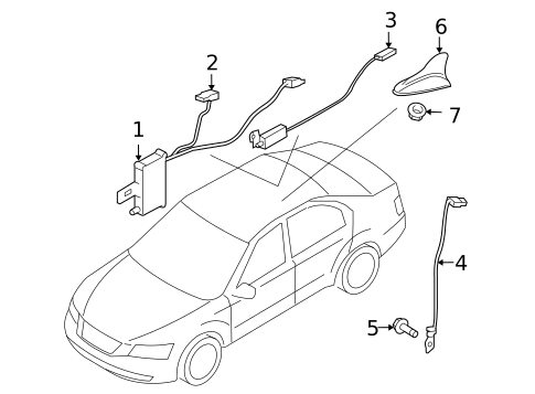 Antenna & Radio for 2009 Hyundai Sonata #0