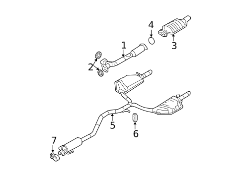 Exhaust Components for 2006 Ford Fusion #0