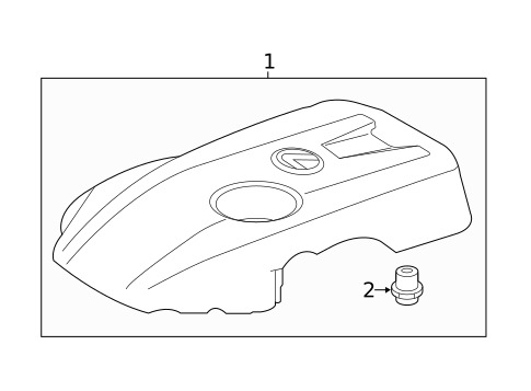 Engine Appearance Cover for 2022 Lexus IS300 #0
