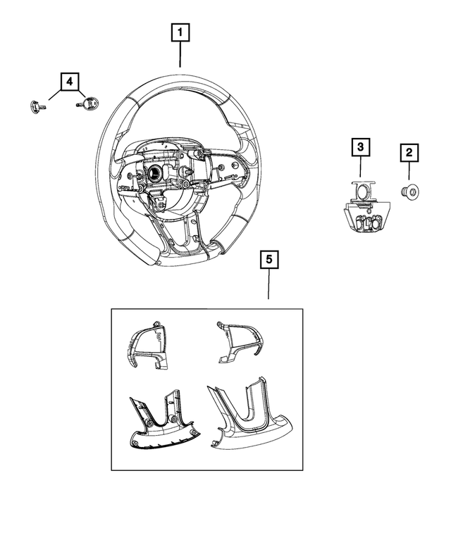 « 6VD881X9AA –  : Direction Volant pour Mopar Image »