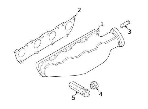 Exhaust Manifold for 2005 Volkswagen Phaeton #0