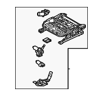 88600PI210YGN - Body: Cushion Frame for Hyundai: Ioniq 5 Image