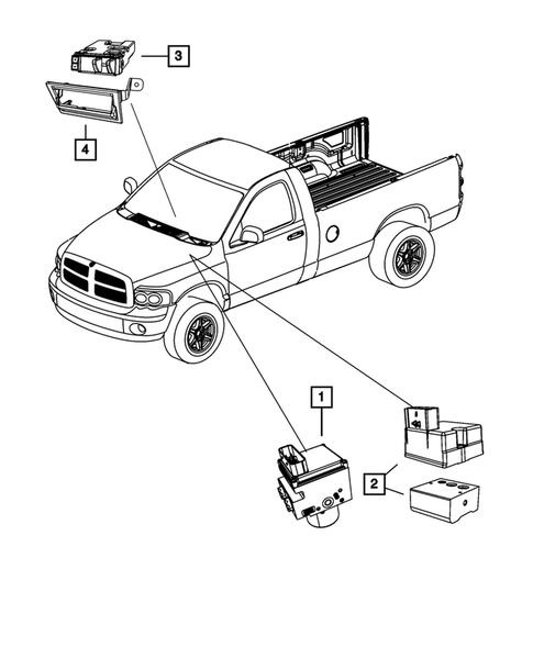 Keys, Modules and Engine Controllers for 2012 Ram 1500 #3