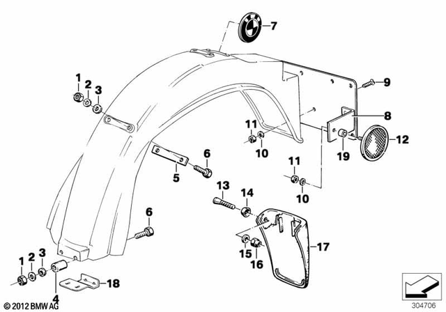 46621242637 - : Mud Flaps for BMW-Motorrad Image