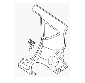 GHA009MBEB - : Quarter Panel for Nissan Image