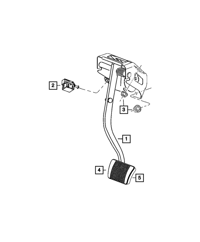 4581660AC - Brakes: Non Adjustable Pedal Assembly for Mopar Image image