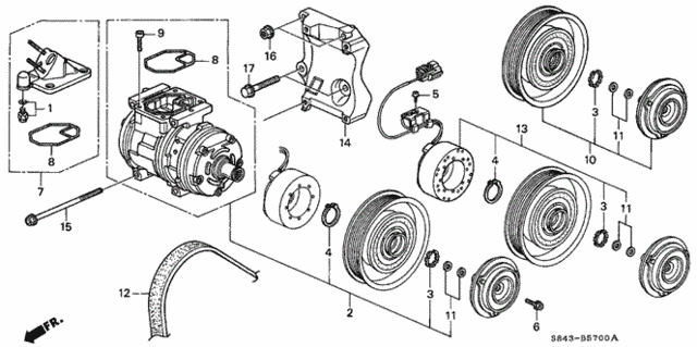 A/C Compressor for 2002 Honda Accord #0