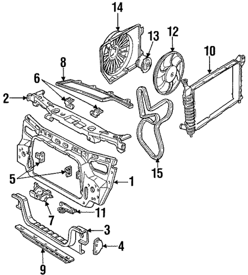 Cooling Fan for 1992 Mercury Sable #0