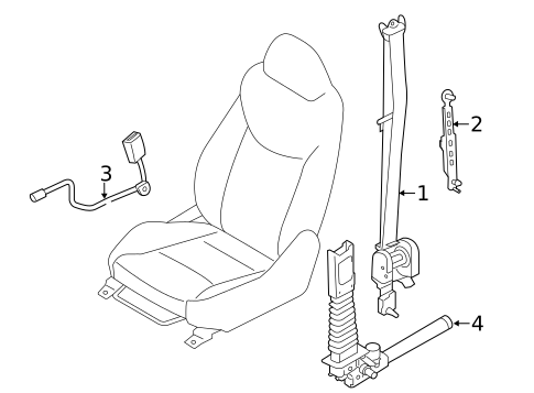 Seat Belt for 2013 Hyundai Elantra GT #0