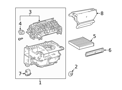Blower Motor & Fan for 2021 Toyota C-HR #0