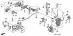 93500030080H - Body/Air Conditioning: SCREW, PAN (3X8) for Honda Image