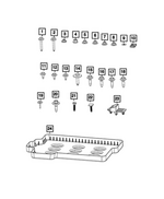 6512438AA - Electrical: Hex Flange Head Screw for Mopar Image