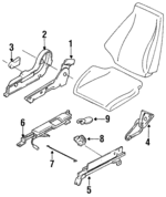 8740140F00 - Body: Recline Adjuster for Nissan: 240SX Image