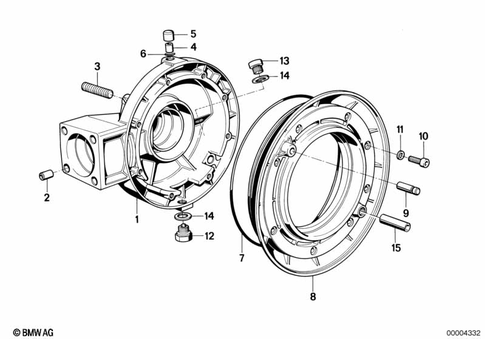 Housing, Right-Angle Gearbox, Rear for 1988 BMW-Motorrad K 75 C #0
