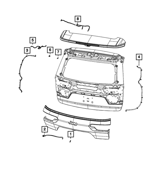 Wiper and Washer System for 2023 Jeep Grand Cherokee L #3