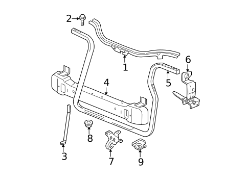 Radiator Support for 2005 Jeep Grand Cherokee #0