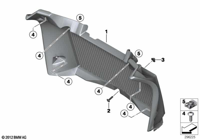46638551932 - Frame and Mounting Parts: Grill Cover -  for BMW-Motorrad Image