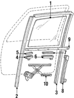MB257901 - : Window Regulator for Mitsubishi Image