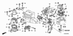 36536RAAA00 - Body/Air Conditioning: STAY A, AIR FLOW SENSOR for Honda Image