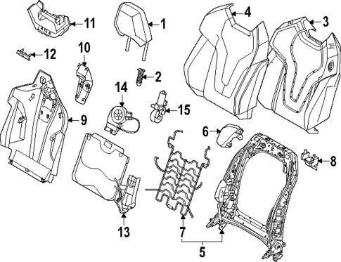 Driver Seat Components for 2025 BMW M5 #1
