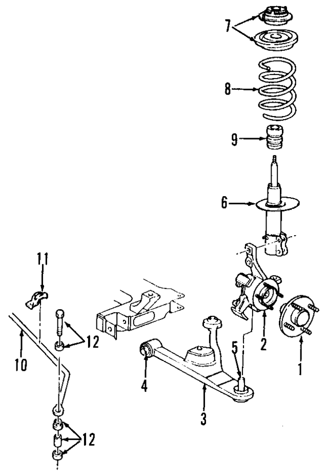4670287 - Suspension: Front Hub for Mopar Image