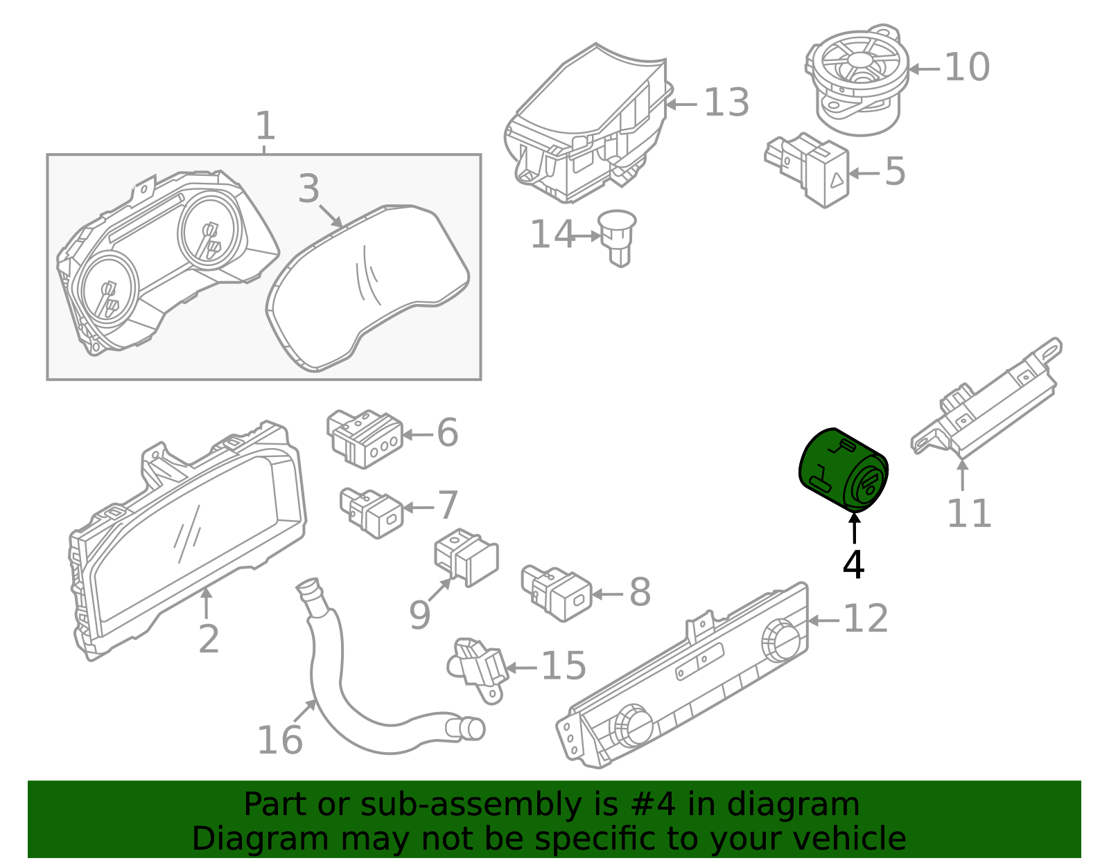 2021-2026 Nissan Ignition Switch 25150-6LA1A | QuirkParts