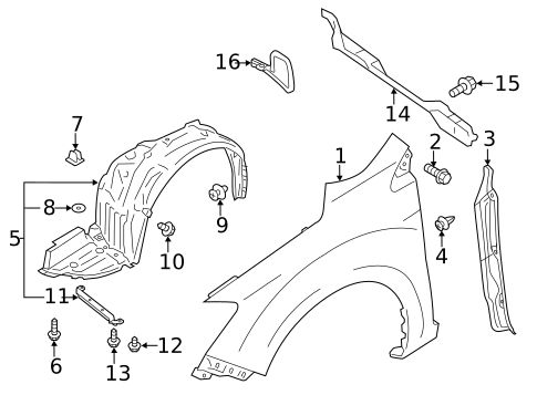 Fender & Components for 2023 Subaru Crosstrek #0