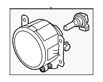 8321A545 - Electrical: Fog Lamp Assembly for Mitsubishi Image image