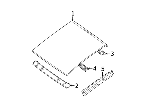 Roof & Components for 2010 Nissan TITAN #1