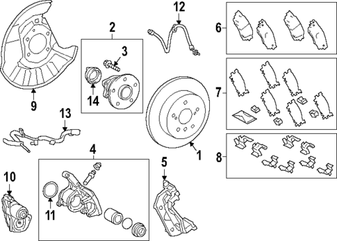 Rear Brakes for 2025 Toyota Grand Highlander #0
