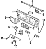 8943186732 - : Torsion Bar Bracket for Isuzu Image