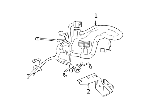 Wiring Harness for 2018 Jeep Wrangler JK #0