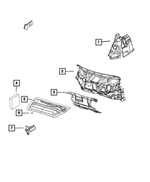 68190586AA - Interior Trim: Shock Tower Silencer, Left for Jeep: Cherokee Image