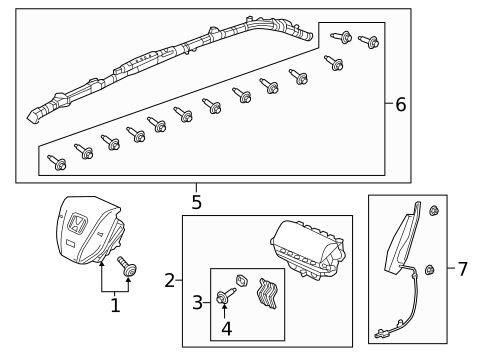 Air Bag Components for 2024 Honda Passport #0