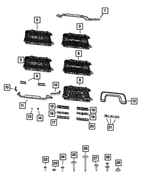 6NB03GXHAF - Exterior Ornamentation: Grille Applique for Mopar Image