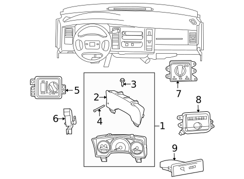 Cluster & Switches for 2008 Mitsubishi Raider #0