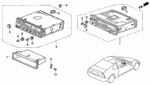 39104SR8505 - Electrical/Exhaust/Heater/Fuel: KNOB SET, BALANCE/TREBLE for Honda Image