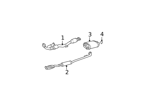 Exhaust Components for 2005 Lexus ES330 #0