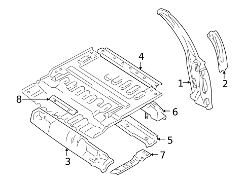 Rear Body for 2001 Chevrolet Tracker #0