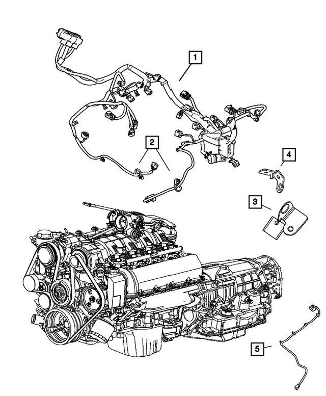 68065800AA - Electrical: Injector Wiring for Mopar Image