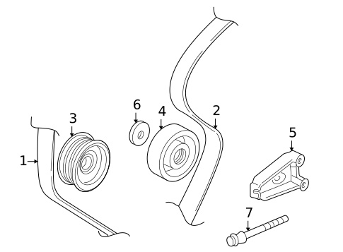Belts & Pulleys for 2000 Honda Insight #0