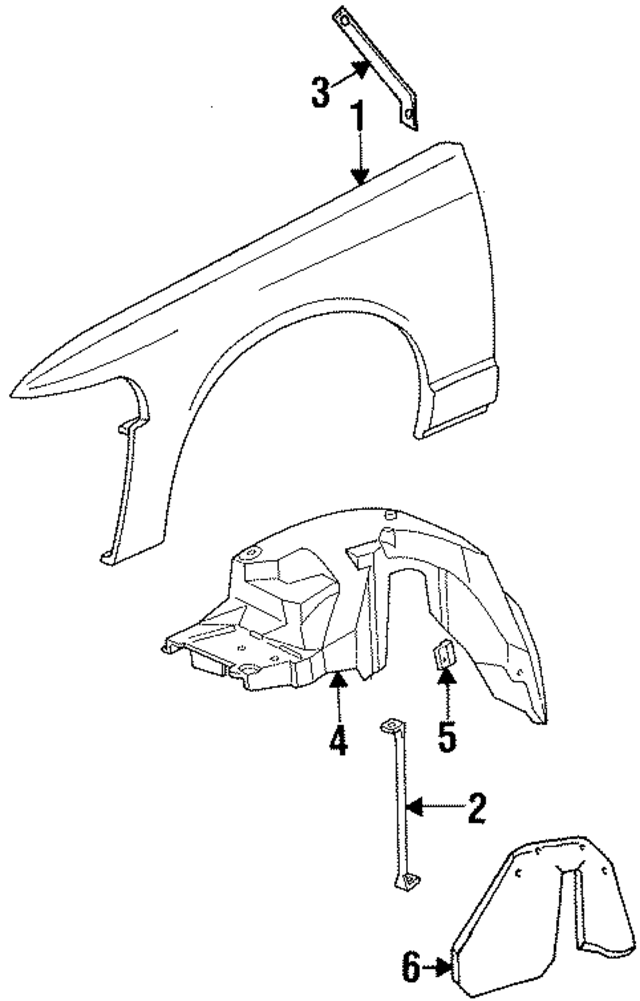 D9AZ16A200A - Body: Fender Bracket for Ford Image