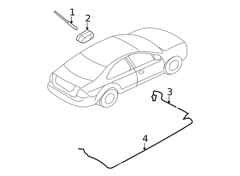 Antenna & Radio for 2007 Ford Fusion #1