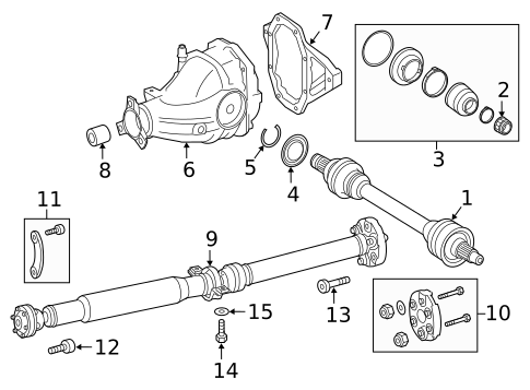 Axle & Differential for 2017 Mercedes-Benz GLS350d #0