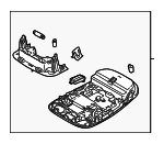 C2C18607LHJ - : Overhead Console for Jaguar: Super V8, Vanden Plas, XJ8, XJR Image